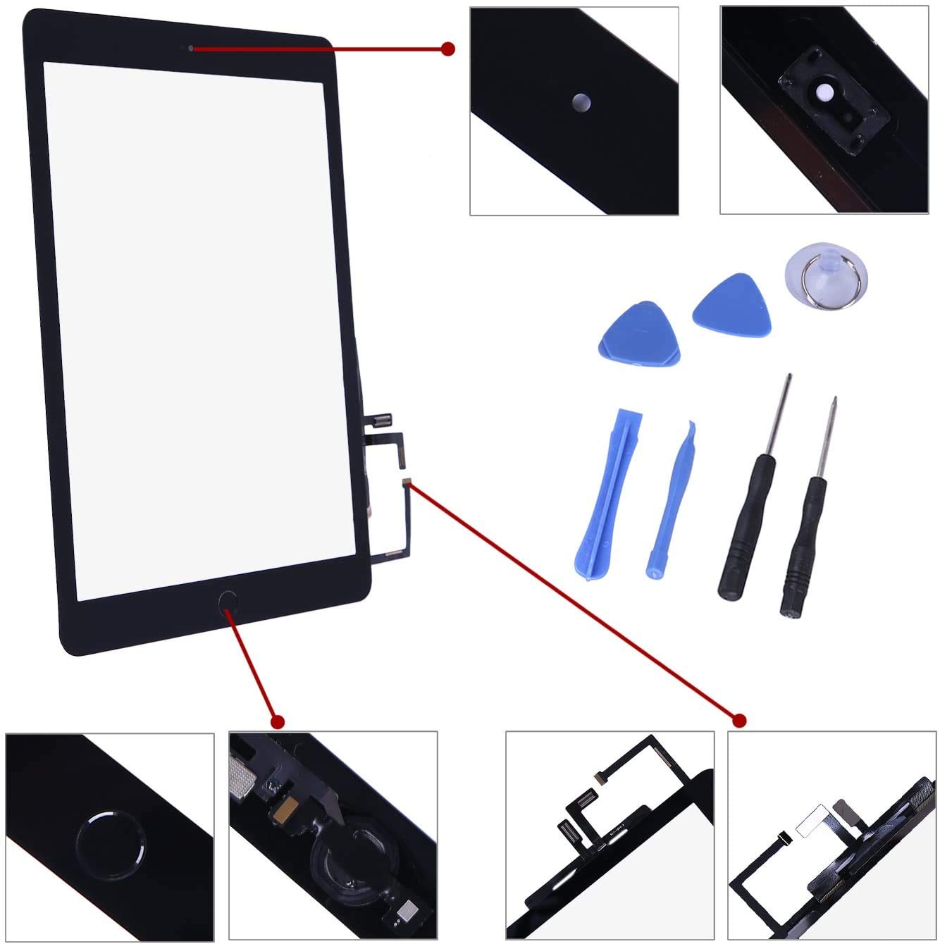 Amazon.com: Touch Screen Digitizer for 2017 iPad 9.7 (A1822